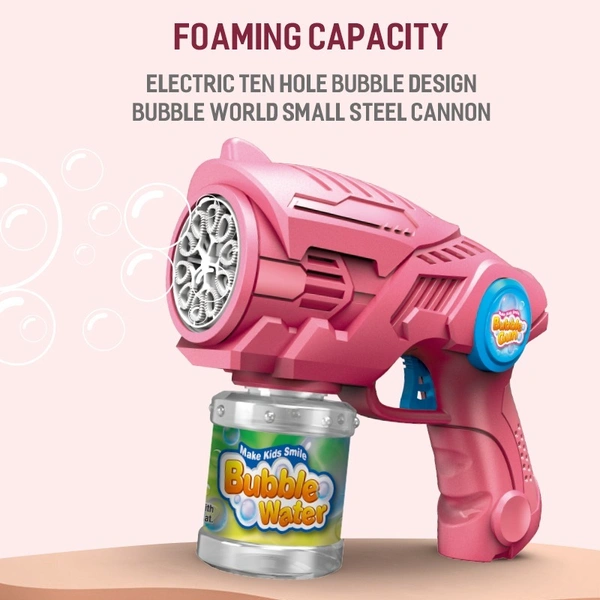 10-Hole Space Bubble Blower Gun | Fun Bubble Maker for Kids