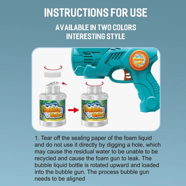10-Hole Space Bubble Blower Gun | Fun Bubble Maker for Kids