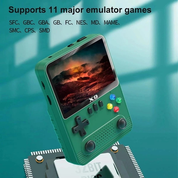 2024 Newest X9 Retro Portable Mini Handheld Game Console with 5.1-Inch Display