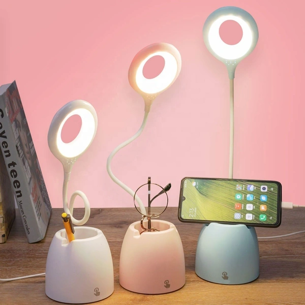 USB Rechargeable Foldable Student Reading Light with Adjustable Brightness