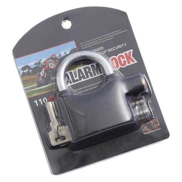 Padlock Alarm Lock for Gates - Anti-Theft Security Lock with 110dB Siren