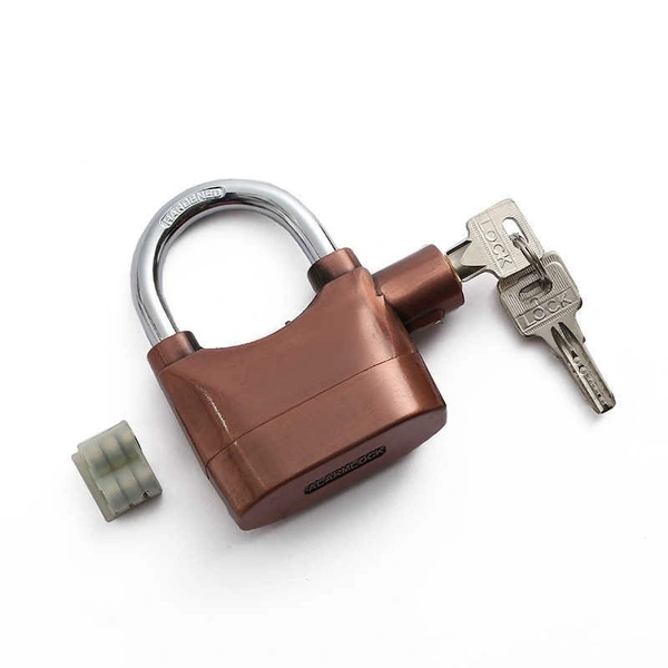 Padlock Alarm Lock for Gates - Anti-Theft Security Lock with 110dB Siren