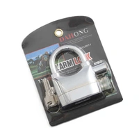 Padlock Alarm Lock for Gates - Anti-Theft Security Lock with 110dB Siren