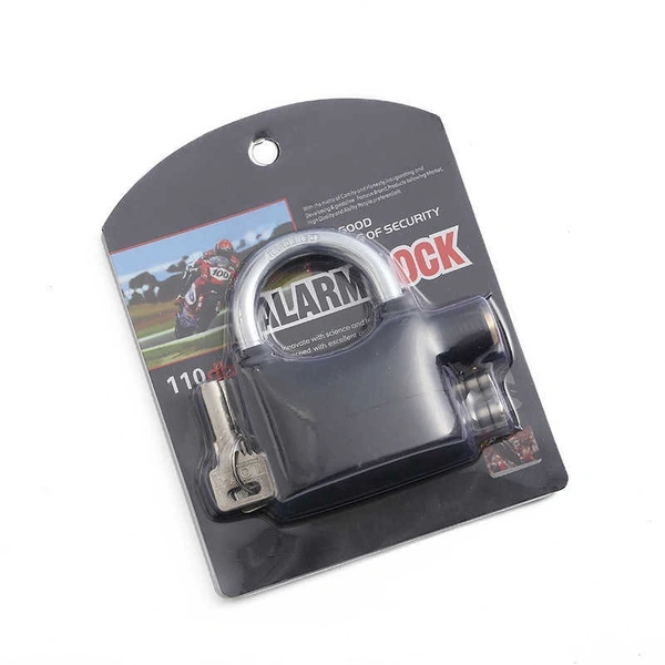 Padlock Alarm Lock for Gates - Anti-Theft Security Lock with 110dB Siren