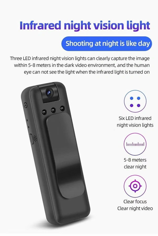 WiFi HD Motion Detection Camera DV – Compact Security & Surveillance Solution