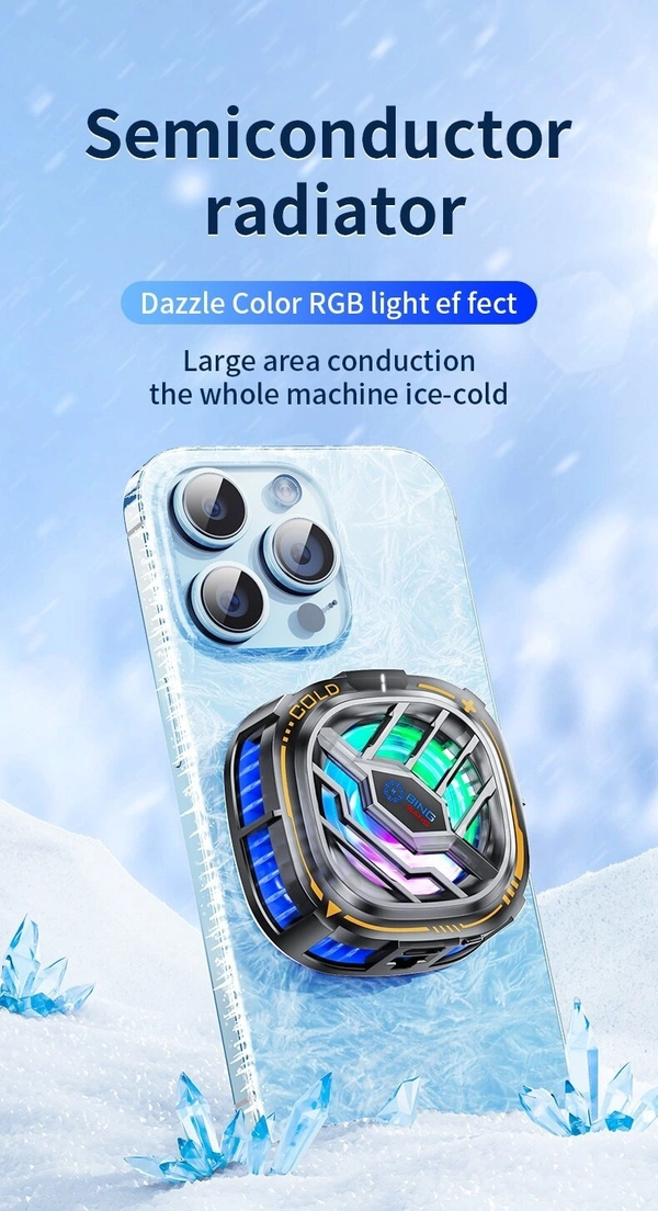 Phone Cooling Fan – Advanced Semiconductor Magnetic Cooling for Gaming