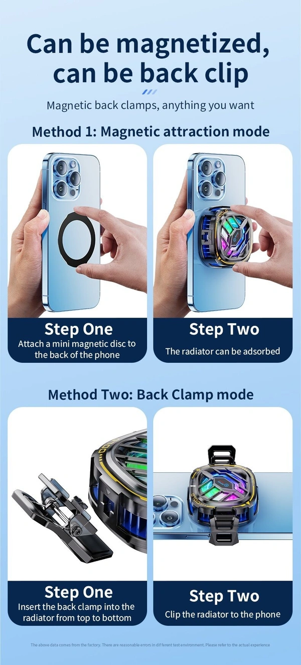 Phone Cooling Fan – Advanced Semiconductor Magnetic Cooling for Gaming
