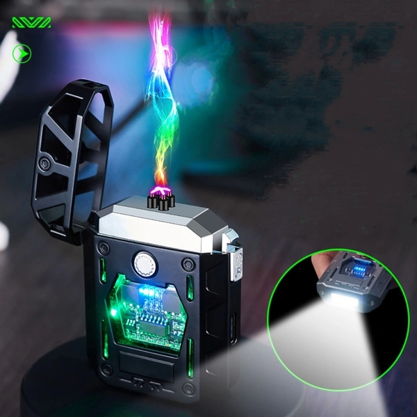 Mech Model Pulse Electric Lighter – Windproof Outdoor Lighter for Camping & More