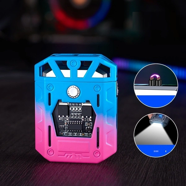 Mech Model Pulse Electric Lighter – Windproof Outdoor Lighter for Camping & More