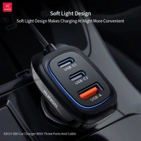 XUNDD Fast Car Charger | Dual-Port USB QC 3.0 & PD 20W Charger