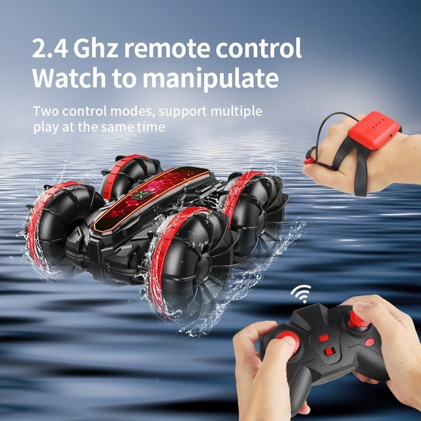 Double-Sided Remote Control Aquatic Vehicle – Amphibious Stunt Car