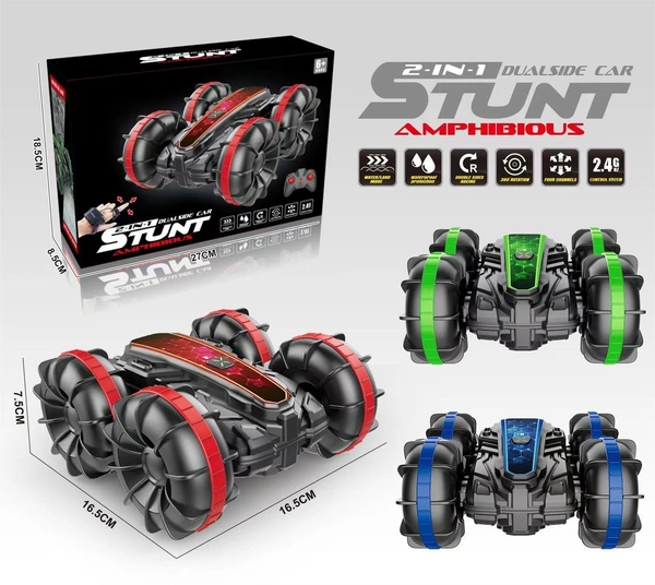 Double-Sided Remote Control Aquatic Vehicle – Amphibious Stunt Car