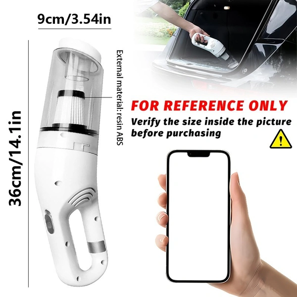 3-in-1 Lightweight Cordless Car Vacuum Cleaner – Portable, Powerful, and Versatile for Car Interior Cleaning