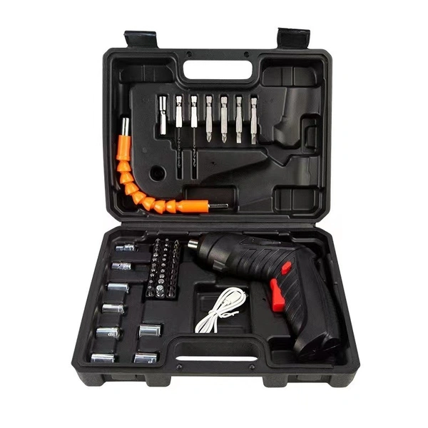 47PCS Electric Screwdriver Set | 3.5N.m Cordless Power Tool with Accessories