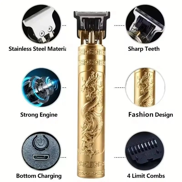 Fashion Style T9 Hair Clipper & trimmer for men | Rechargeable & Stylish Grooming Tool