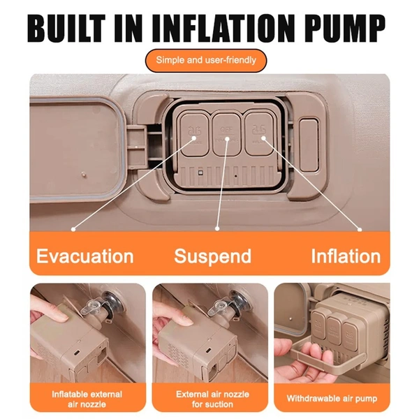 Automatic Inflatable Airbed | Portable & Comfortable Sleeping Solution | Double size