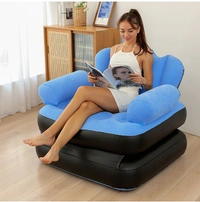 Indoor & Outdoor Inflatable Sofa | Portable & Comfortable Lounge Chair
