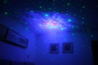 LED Astronaut Starry Nebula Ceiling Lamp – 3D Space Projection Night Light
