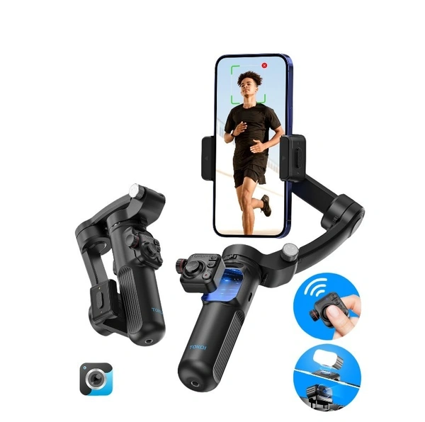 M02 3-Axis Handheld Foldable Gimbal Stabilizer for Smartphones