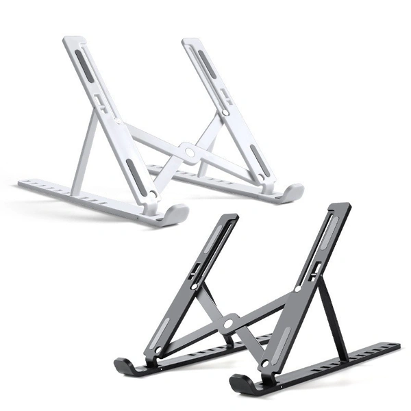 Adjustable Desktop Laptop and Tablet Stand - Portable & Foldable