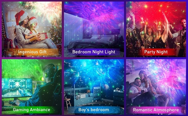 New Cute Dolphin Star Projector Light - LED Night Light, Starry Sky Projection for Kids, Home Decor, and Relaxation