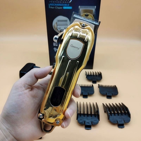 GEEMY GM6695 Professional Rechargeable Electric Shaver & trimmer for men - Precision Cutting, Wet & Dry Use, Long Battery Life, Cordless