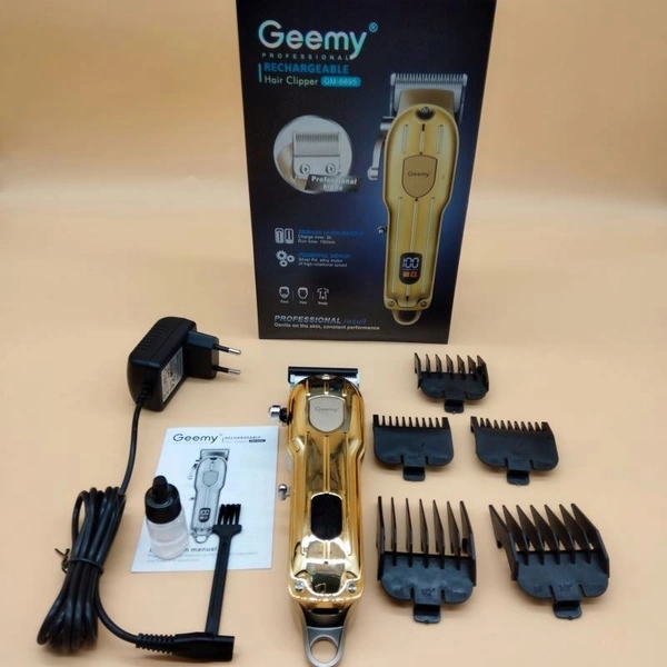 GEEMY GM6695 Professional Rechargeable Electric Shaver & trimmer for men - Precision Cutting, Wet & Dry Use, Long Battery Life, Cordless