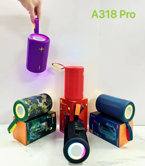 A318PRO Bluetooth Speaker with RGB Lights, Hi-Fi Sound, and Deep Bass