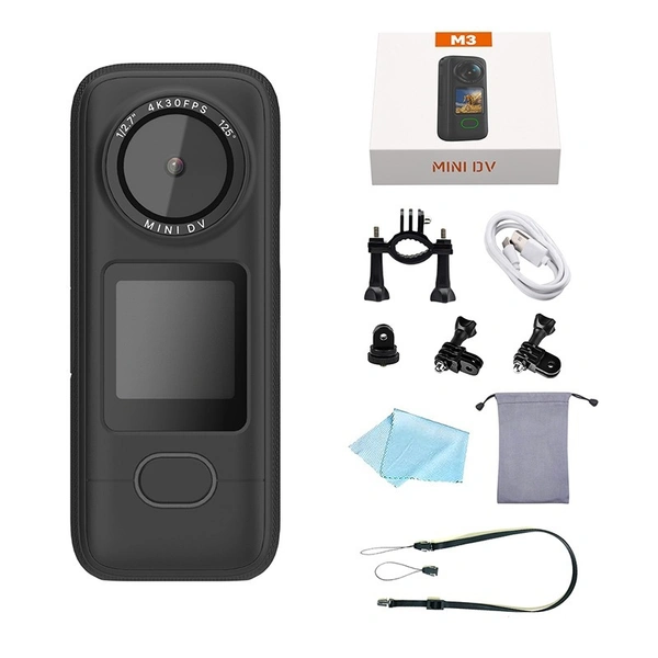 4K Ultra HD Outdoor Sports Recorder - Waterproof Body Camera with Wide-Angle Lens | M3 4K 