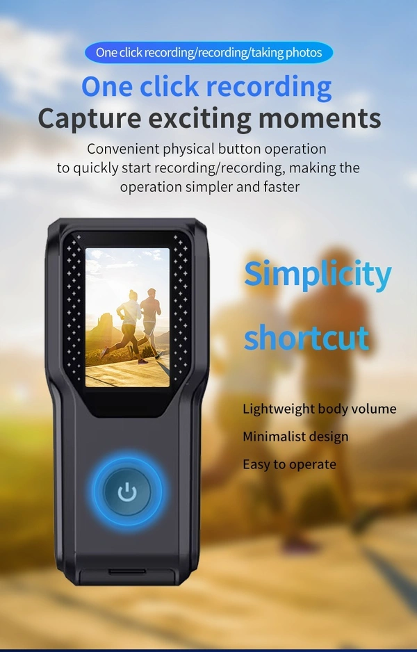 4K Ultra HD Pocket Action Camera – Compact Sports Camera with Wide-Angle Lens | PD34K