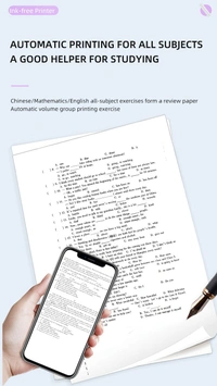 Portable Thermal Printer Mini Color A4 – Compact, Wireless, and High-Quality Printing Solution | A4B