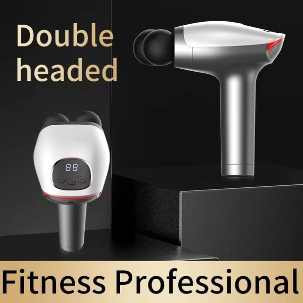 Advanced Double-Headed Handheld Massage Gun – Deep Tissue Relief