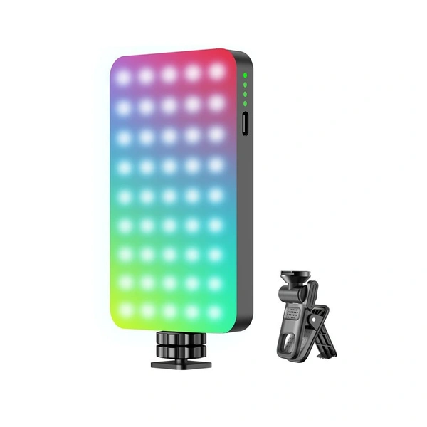 D10S LED Fill Light – Portable, 3000mAh Battery, Adjustable Brightness