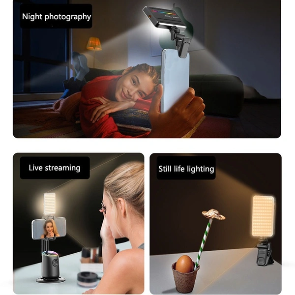 D10S LED Fill Light – Portable, 3000mAh Battery, Adjustable Brightness