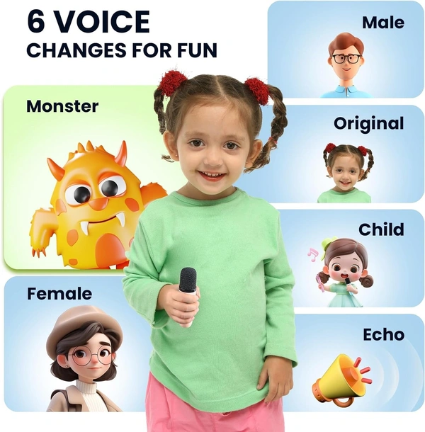 Mini Karaoke Machine Portable Wireless Bluetooth Speaker – Compact & Powerful with Built-in Microphone