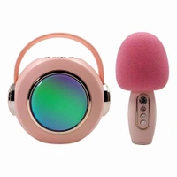 T6 Karaoke Machine Portable Bluetooth Speaker – Wireless, Rechargeable with Built-in Microphone for Parties