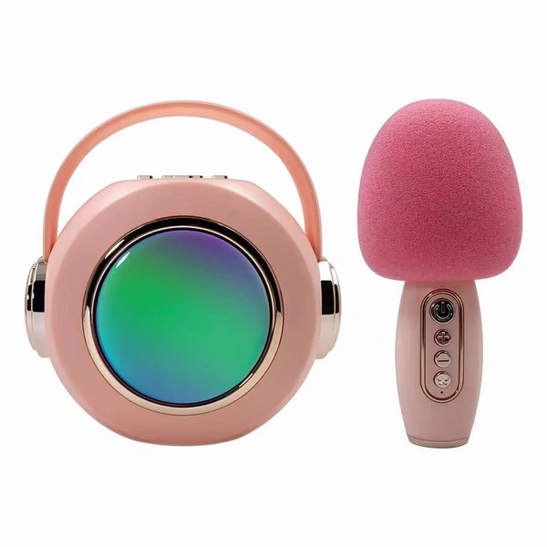 T6 Karaoke Machine Portable Bluetooth Speaker – Wireless, Rechargeable with Built-in Microphone for Parties