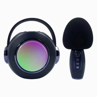 T6 Karaoke Machine Portable Bluetooth Speaker – Wireless, Rechargeable with Built-in Microphone for Parties