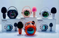 T6 Karaoke Machine Portable Bluetooth Speaker – Wireless, Rechargeable with Built-in Microphone for Parties