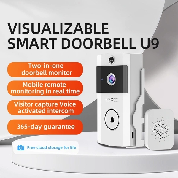 U9 Video Doorbell – Smart Wireless Security with Visual & Voice Intercom