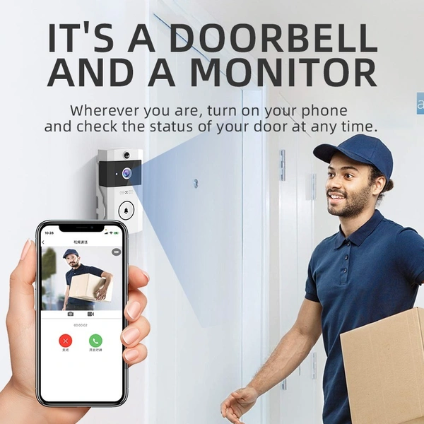 U9 Video Doorbell – Smart Wireless Security with Visual & Voice Intercom