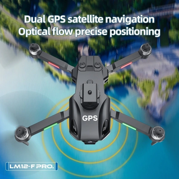 LM12-F PRO Drone – Smart GPS, Long Battery Life & Foldable Design