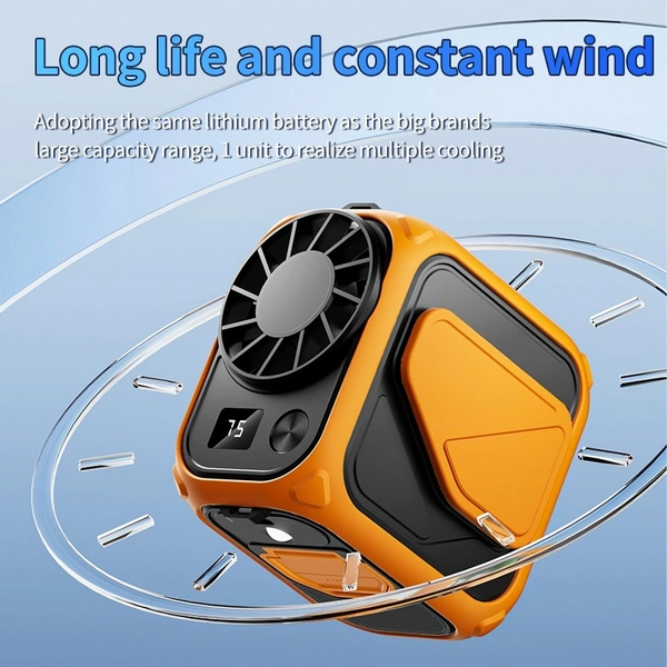 Rechargeable Portable Waist Clip Fan – Hands-Free, USB-Powered, Strong Airflow, Long Battery Life | K803