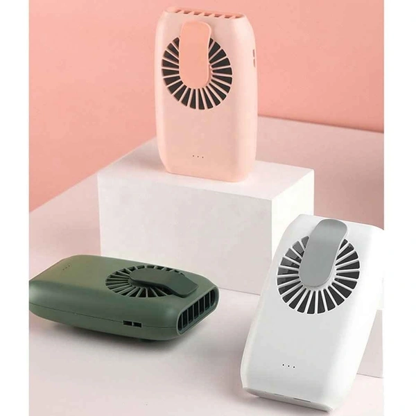 Hanging Waist Fan – USB Rechargeable, Hands-Free, Strong Airflow, Portable Cooling | F22