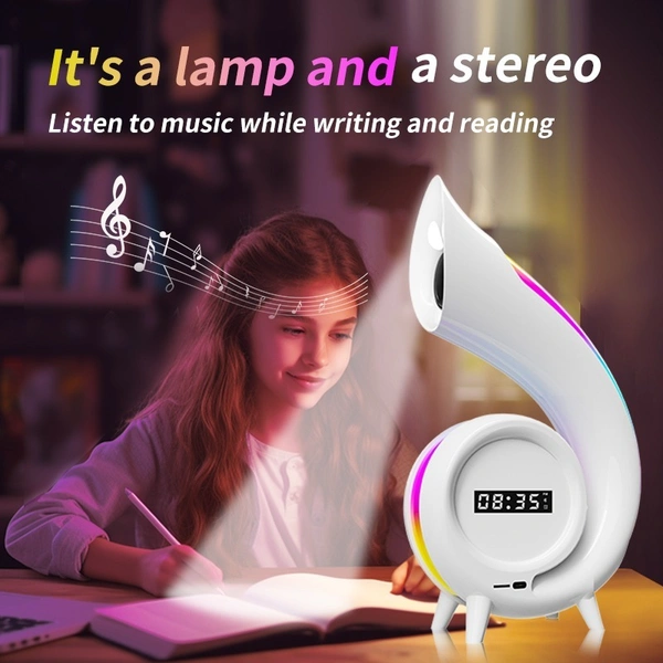 Wireless Bluetooth Speaker with RGB Night Light – Portable, HD Sound, Colorful Atmosphere Lamp | G69