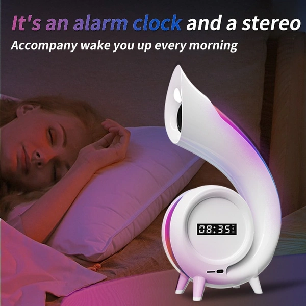 Wireless Bluetooth Speaker with RGB Night Light – Portable, HD Sound, Colorful Atmosphere Lamp | G69