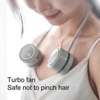 USB Rechargeable Hanging Neck Fan – Hands-Free, Portable, Ultra-Quiet Cooling | DQ210
