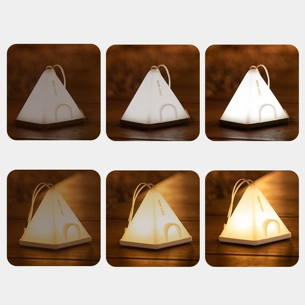 Portable Mini USB Rechargeable LED Night Light – Tent Light, Touch Control, Adjustable Brightness