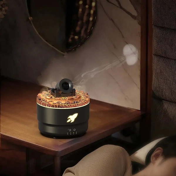HX176 Humidifier – Volcanic Smoke Ring Toy, Air Blaster, USB Rechargeable
