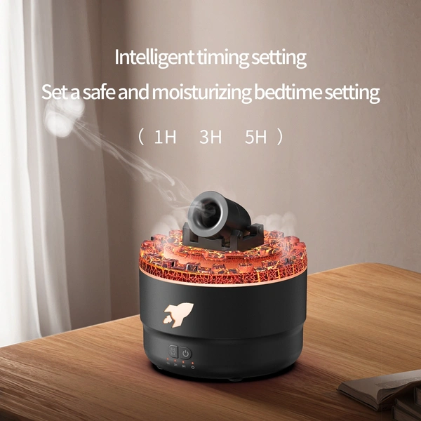 HX176 Humidifier – Volcanic Smoke Ring Toy, Air Blaster, USB Rechargeable